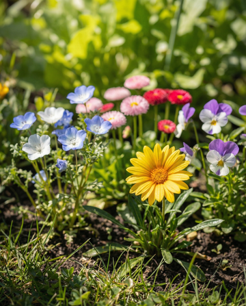 Voor Bijen Mix Laaggroeiend 25m2 Dekking – eenjarige bloemenzaden van SeedsChoice