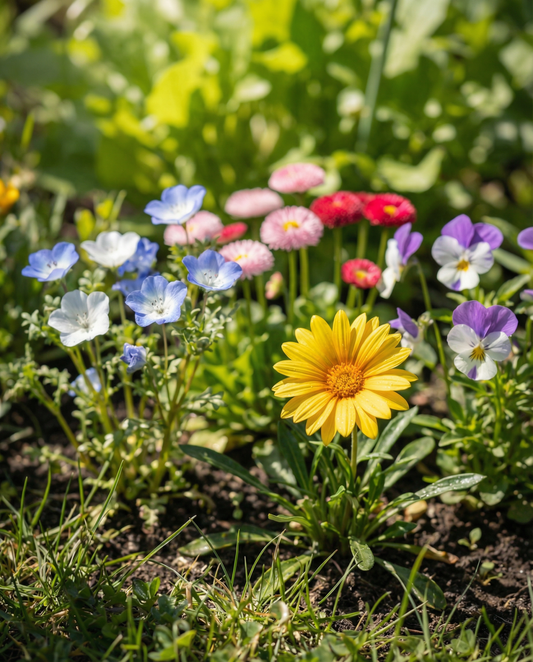 Voor Bijen Mix Laaggroeiend 25m2 Dekking – eenjarige bloemenzaden van SeedsChoice
