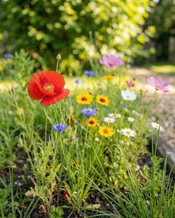 Roadside Wildflower Mix 25m2 Coverage – eenjarige bloemenzaden van SeedsChoice