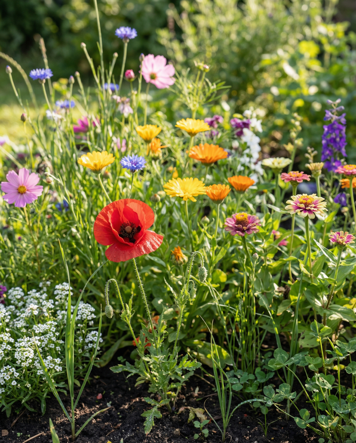 Zomermengsel 25m² dekking mix zaden – eenjarige bloem