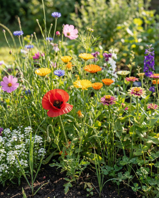 Zomermengsel 25m² dekking mix – eenjarige bloemenzaden van SeedsChoice