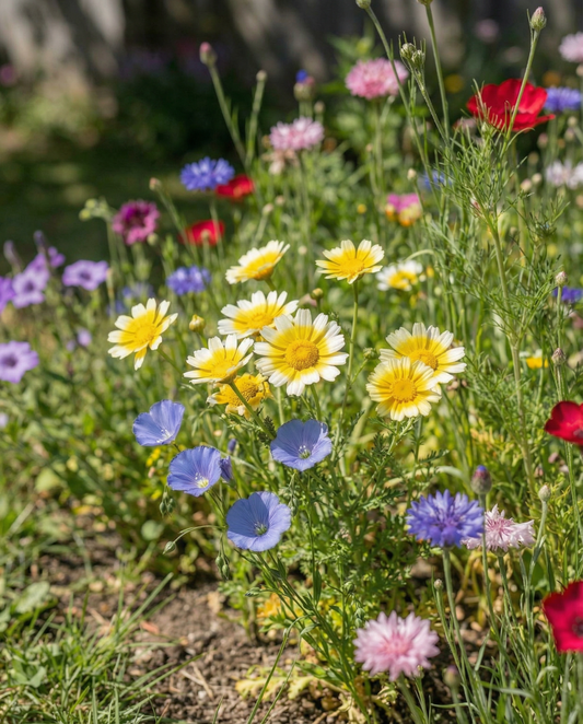 Inheems wilde bloemen mix 25m2 dekking – eenjarige bloemenzaden van SeedsChoice