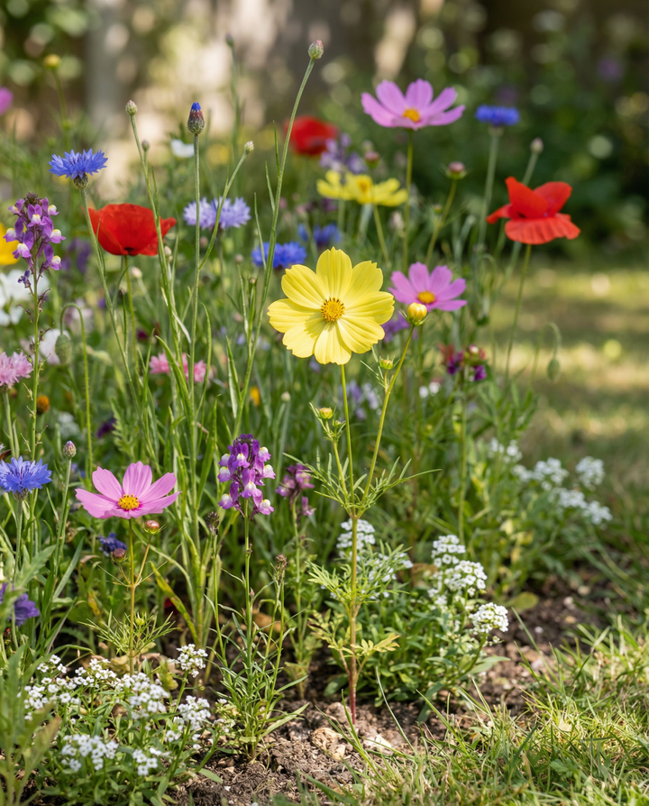 Vlindermix 50m² dekking zaden – eenjarige bloem