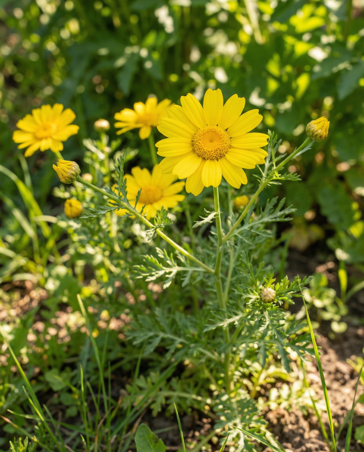 Gele ganzenbloem zaden (Chrysanthemum segetum) – eenjarige bloem