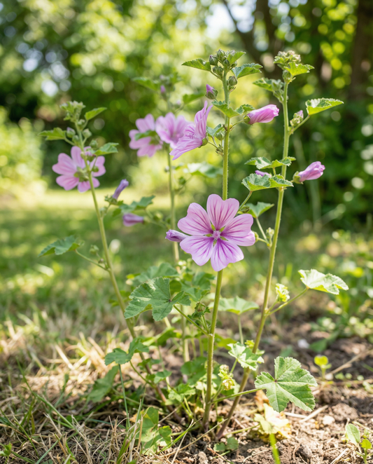 Kaasjeskruid Mix (Malva sylvestris) – tweejarige bloemenzaden van SeedsChoice