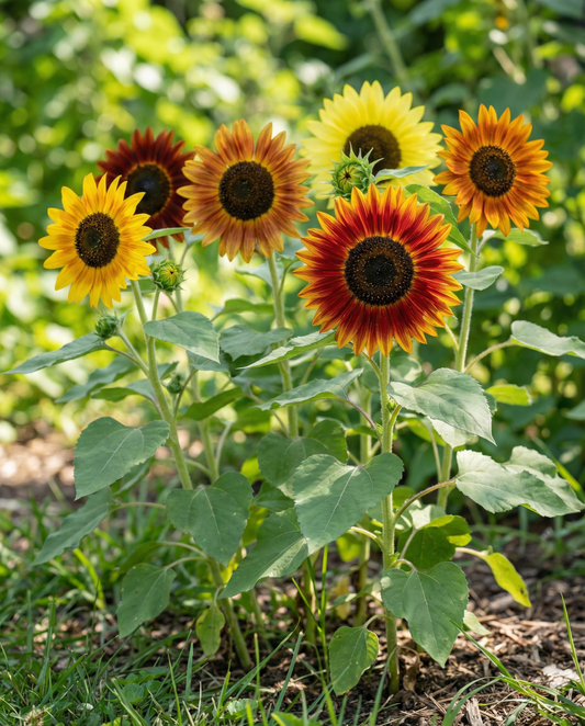 Sierzonnebloem Multicolor Mix (Helianthus annuus) – eenjarige bloemenzaden van SeedsChoice