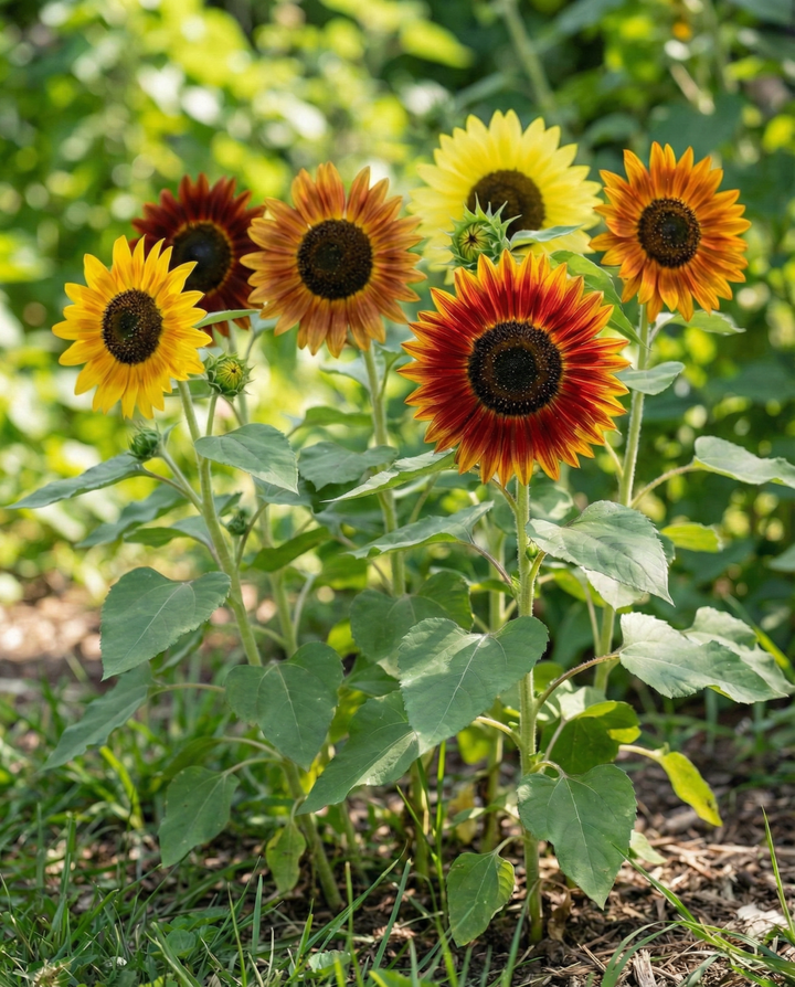 Sierzonnebloem Multicolor Mix zaden (Helianthus annuus) – eenjarige bloem