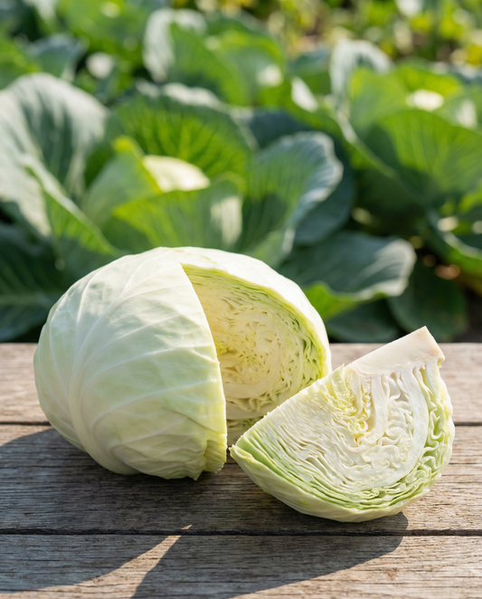 Witte plaatkool Spring Salute F1 Hybrid (Brassica oleracea) – eenjarige groentezaden van SeedsChoice