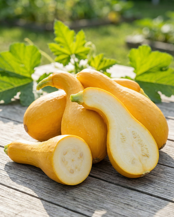 Early Summer Crookneck Squash (Cucurbita pepo) – eenjarige groentezaden van SeedsChoice