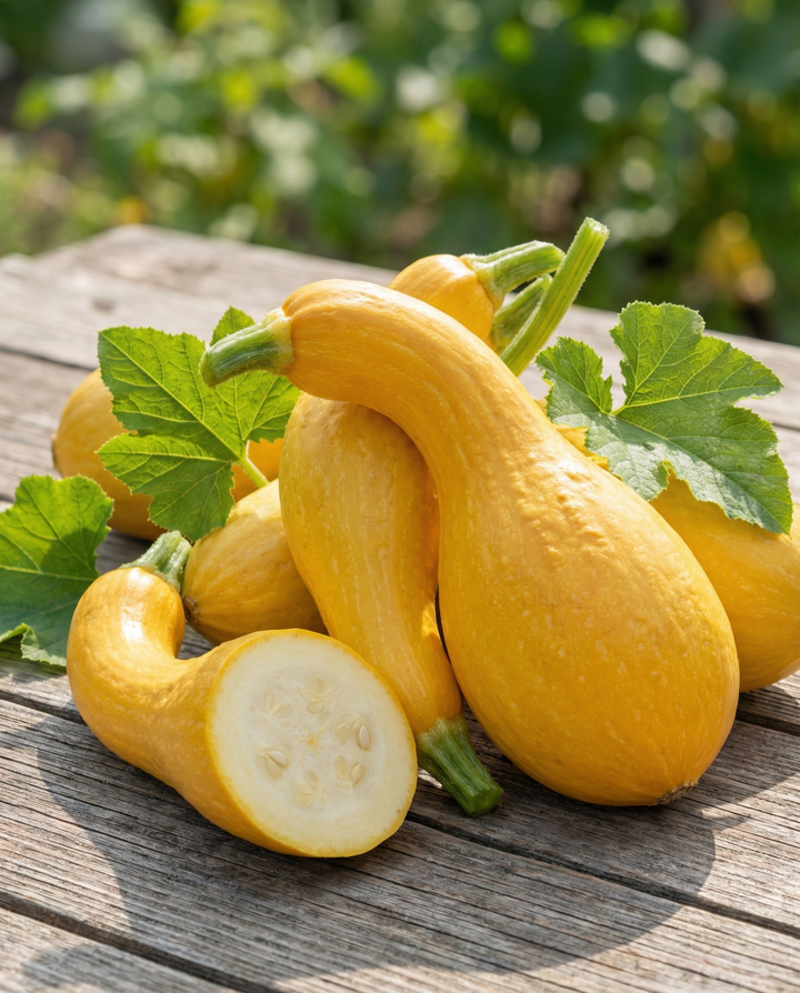 Early Summer Crookneck Squash zaden (Cucurbita pepo) – eenjarige groente
