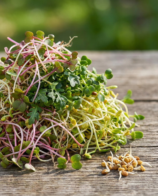 Spicy Sprouting Mix 250g Blend – biologische kiemzaden van SeedsChoice